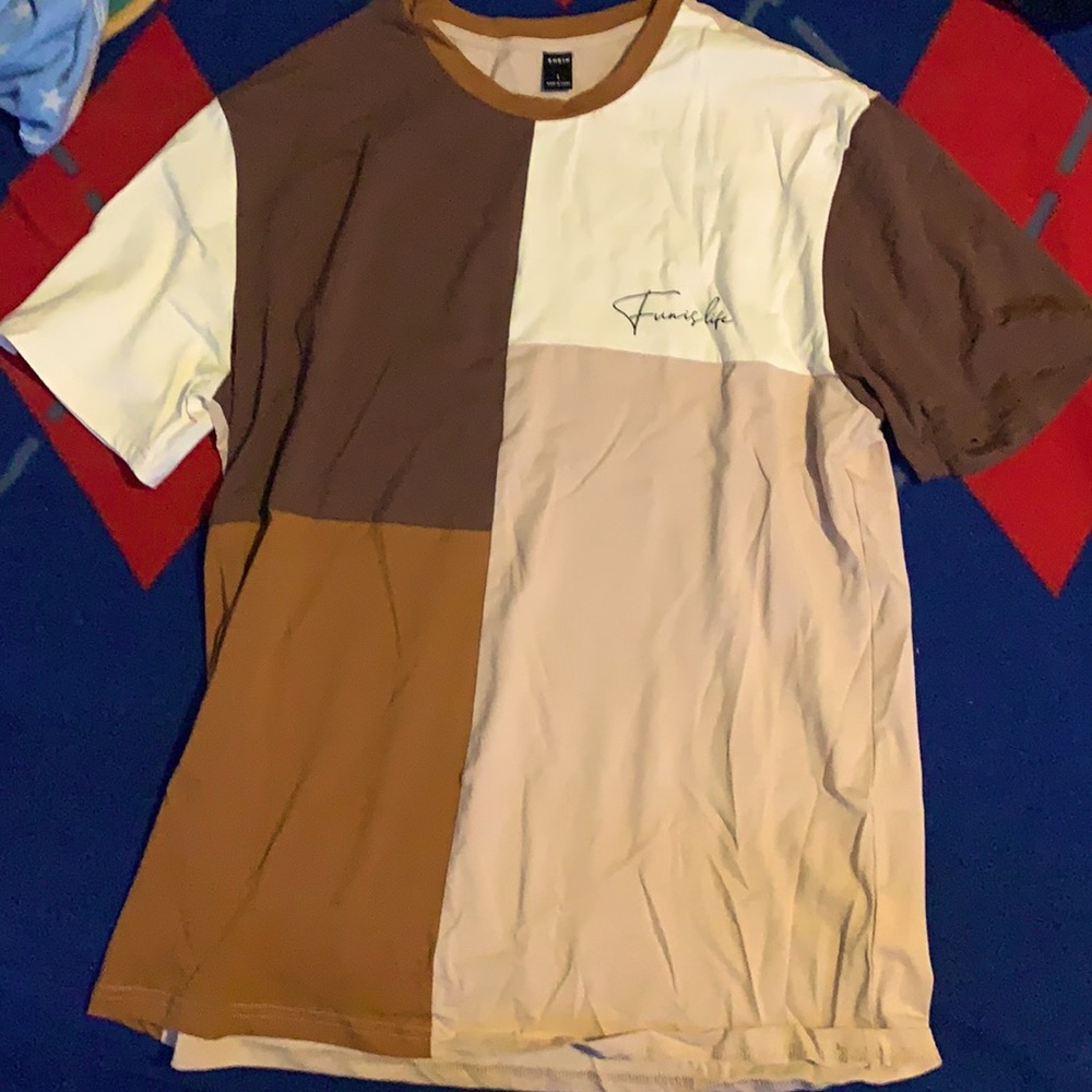 Beige tee shirt from SHEIN